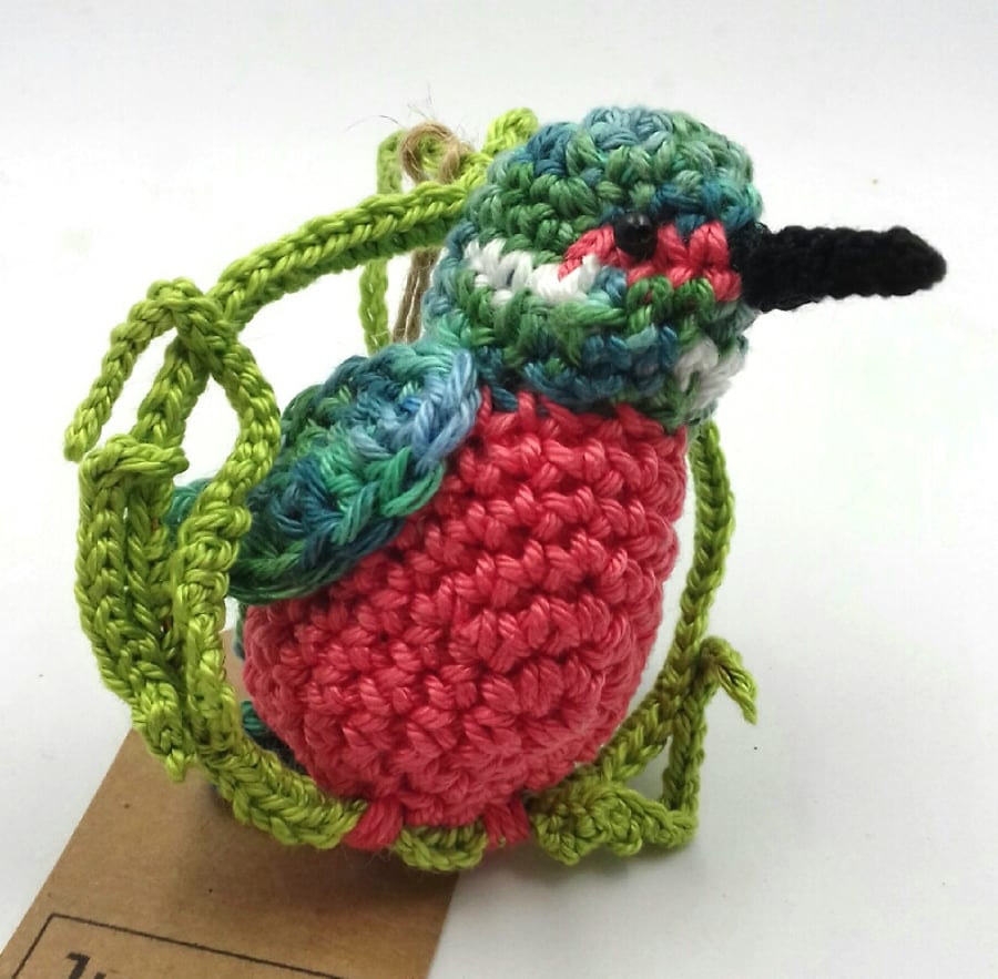 Crochet Kingfisher Messenger 