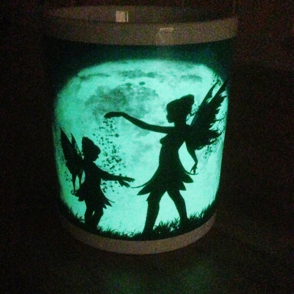Fairies mug gift, dancing in the Moonlight, glow in the dark Mug