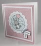 Handmade birthday card - bunny with a balloon - Image 5