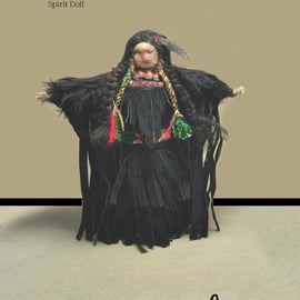 Spirit Doll RAVENHEART  pagan talisman altar doll by neyeli