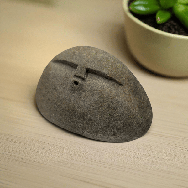 Stone Face Ooof Sculpture,  Hand carved into Sandstone Sea rock