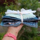 Sparkles and Lace - Upcycled slow stitching pack