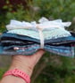 Sparkles and Lace - Upcycled slow stitching pack