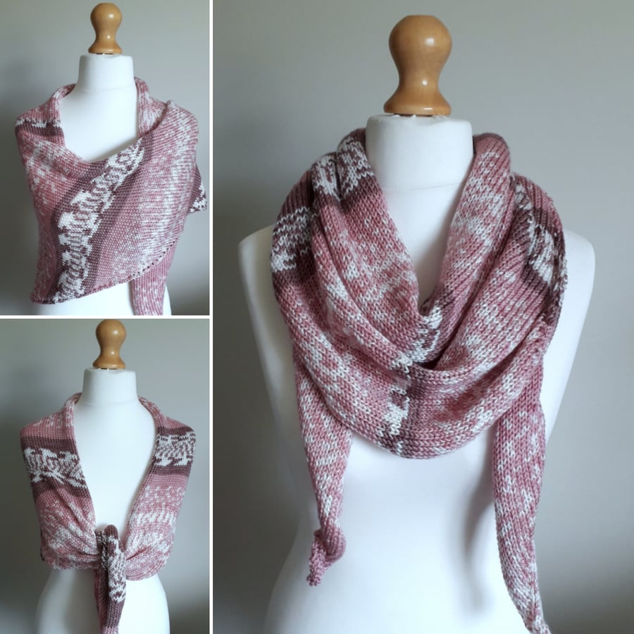Pink Wrap, Shawl, Stole
