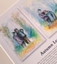 Original hand painted watercolour print of children playing in Ashdown Forest - Image 2