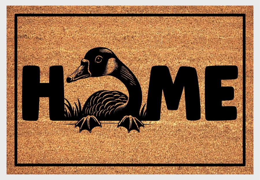 Goose Home Door Mat No.1 - Goose Welcome Mat - 3 Sizes