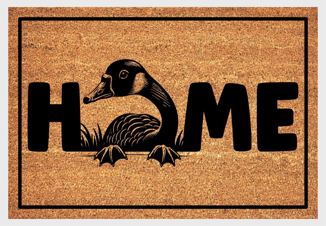 Goose Home Door Mat No.1 - Goose Welcome Mat - 3 Sizes