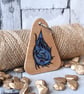 The Water Dragon. Chunky pyrography key ring. - Image 3