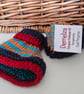 Designer Baby Booties Hand Knitted 0-3 months size  - Image 3