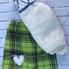 Katie Morag dress up outfit hand knitted jumper and skirt set 4-5 years