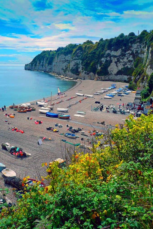 Beer Beach Jurassic Coast Devon England Photograph Print