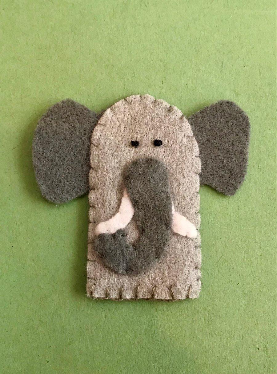 Elephant finger puppet