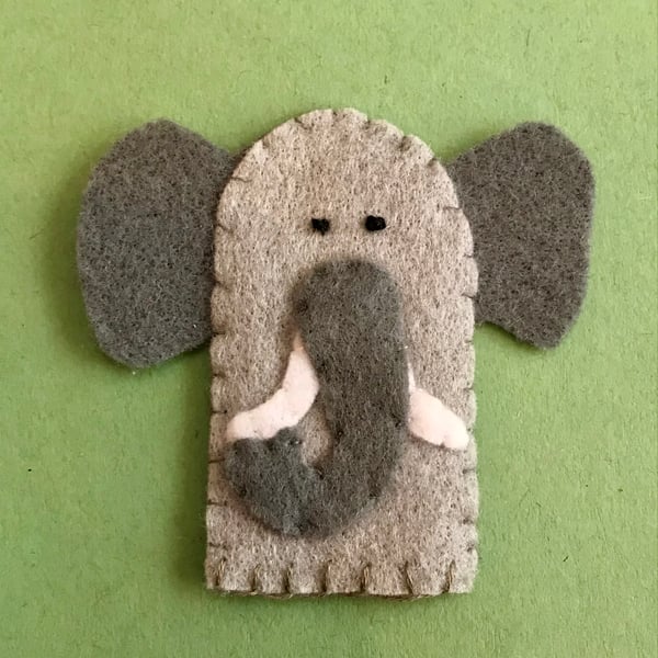 Elephant finger puppet