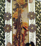 Saxophone & Yellow Rose - Hand Crafted Decoupage Greeting Card - Blank 3248
