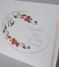 Coral 35th wedding anniversary congratulations card with paper quilling - Image 4