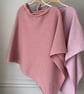 Poncho merino lambswool pink haze  - Image 2