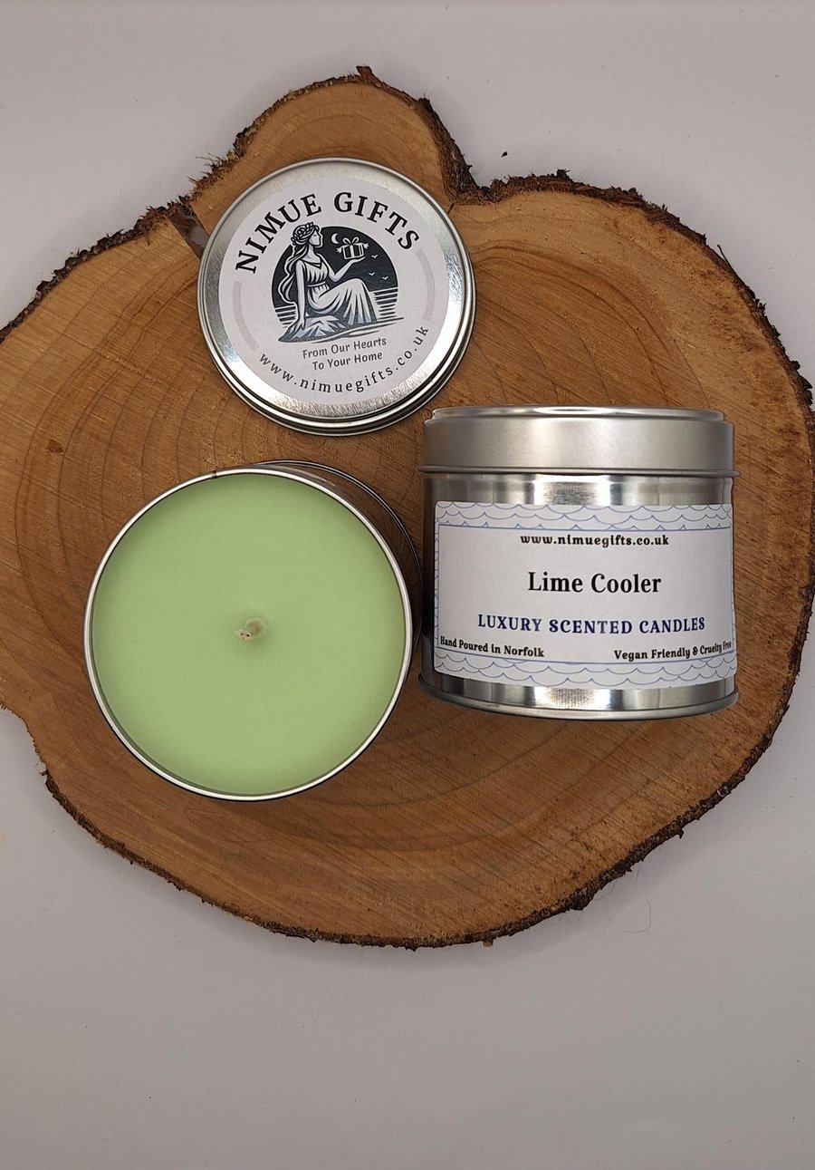 Lime Cooler Scented Candle In A Tin