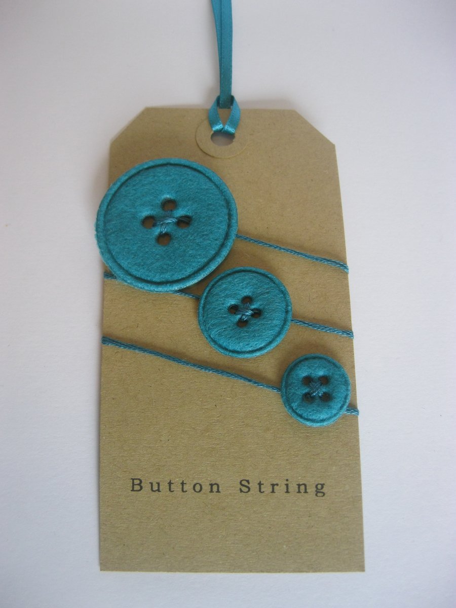 2m Button String (Blue)