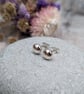 Sterling Silver Pebble Stud Earrings - JBJ3011 - Image 5
