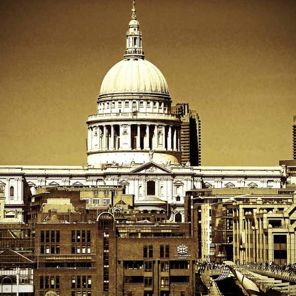 St Paul's Cathedral London England UK Photograph Print