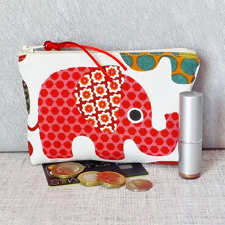 SALE: Coin purse, large purse, elephants