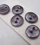 5 Small Round Bronze Ceramic Buttons - Image 2