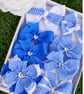Sophia's Handmade 8-Piece School Sets- Royal & White - Image 2