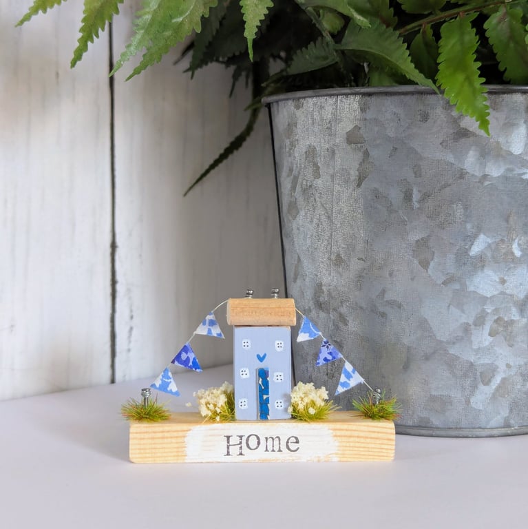 Handmade Tiny Country Cottage Home Decor 'Home'