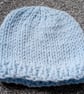Hand Knitted Baby Hat for Premature Babies made with Sparkle Wool - Image 5