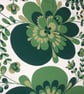 Big Green Groovy Flower Retro fabric Lampshade - Image 5