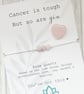 `Cancer is tough but so are you, Support Gift, Pink Rose Quartz Crystal Bracelet - Image 8