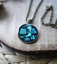 Abalone Shell and Black Resin Pendant Necklace - Image 5
