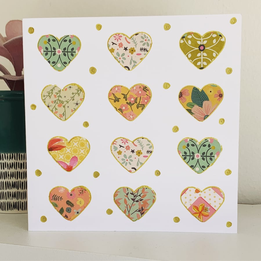 Paper Hearts Card 