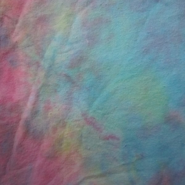 Hand dyed 100% cotton flannelette - Girly Rainbow - 150cm wide, sold per metre