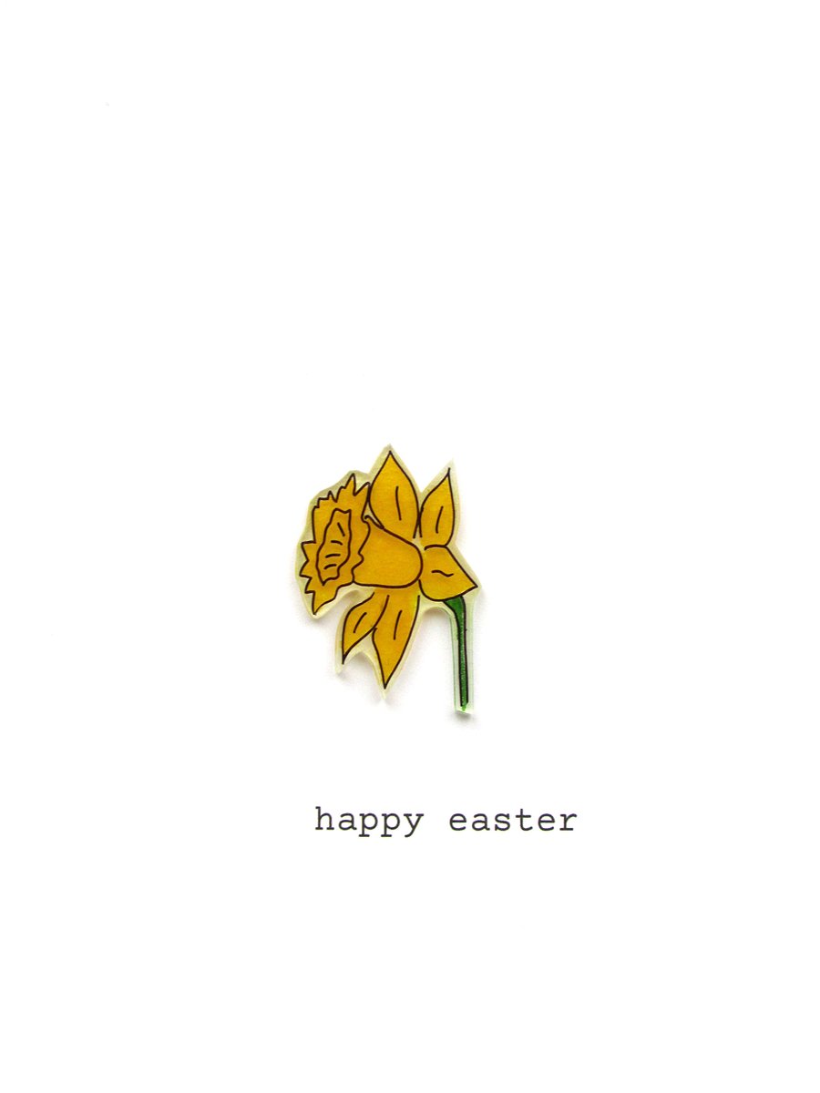 easter card - daffodil  