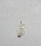 Sterling Silver Pine Cone Pendant and Chain