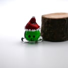 small glass christmas hat wisp keepsake 