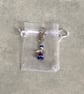Handmade Guardian Angel Bag Charm in the Colours, Red, White & Blue - Image 3