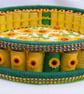 Handmade Sunflower round Tray. - Image 6