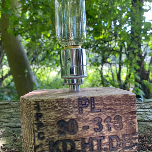 Rustic Wood Pallet Handmade Lamp