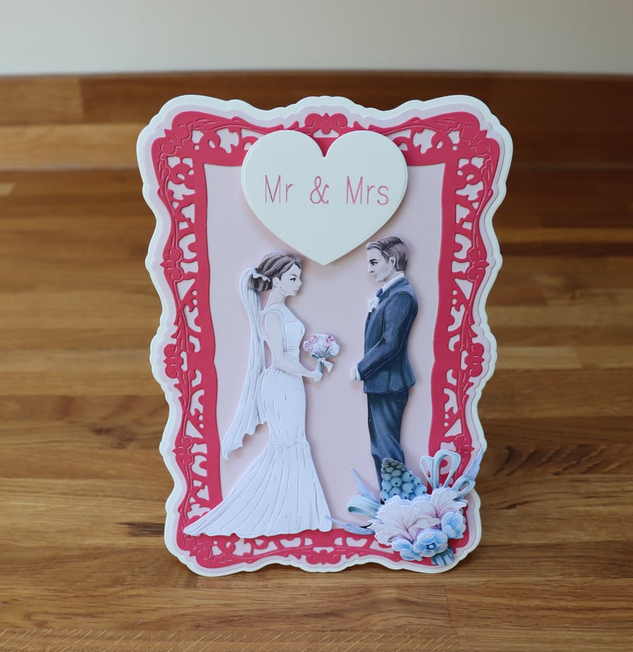 Mr & Mrs. Wedding Card.