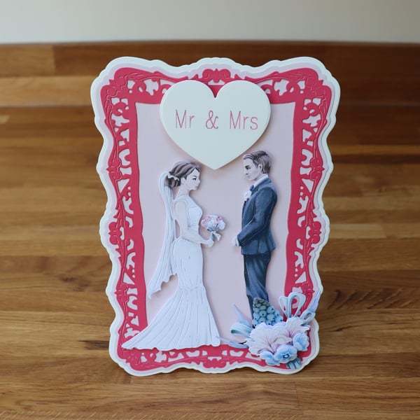 Mr & Mrs. Wedding Card.
