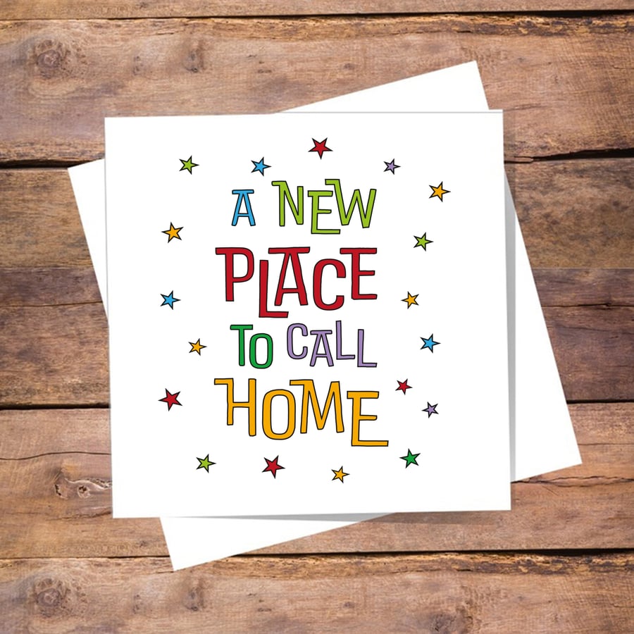 New Home Card - Moving House. Blank inside. Free delivery