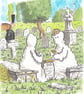 'The Ghosts who played Cribbage' an A4 sized original artwork - Image 1