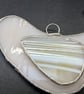 Stained Glass Dove Suncatcher - Cream handmade decoration - Image 4