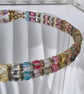 Iridescent Rainbow Necklace Colourful Jewellery Mystic Aurora Luna Flash Beads H - Image 4
