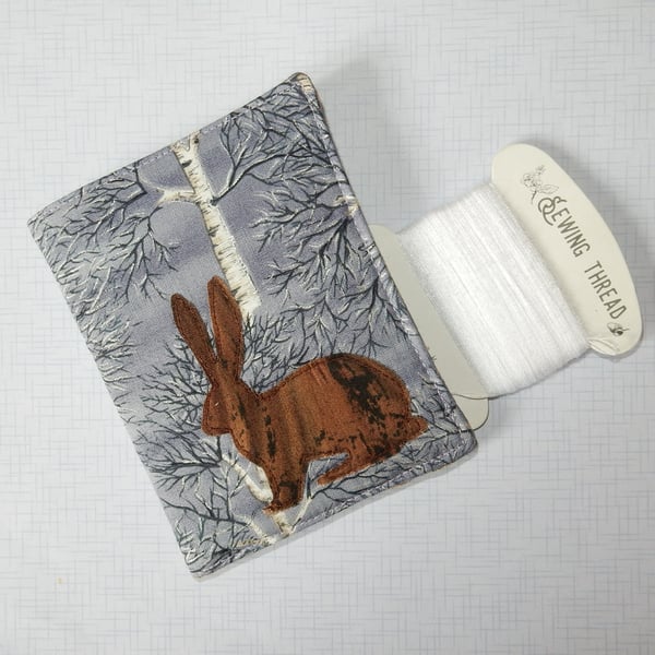 Needle case - hare and trees