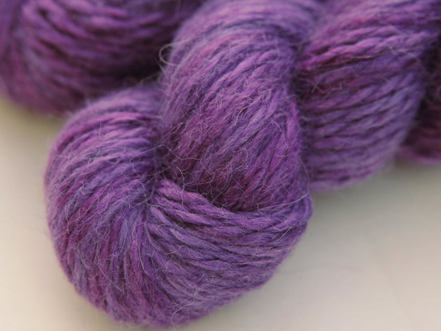 SALE - Violet Sky - chunky baby alpaca yarn