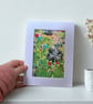 A small acrylic painting - rocks - wildflowers - letterbox gift - textured art - Image 3