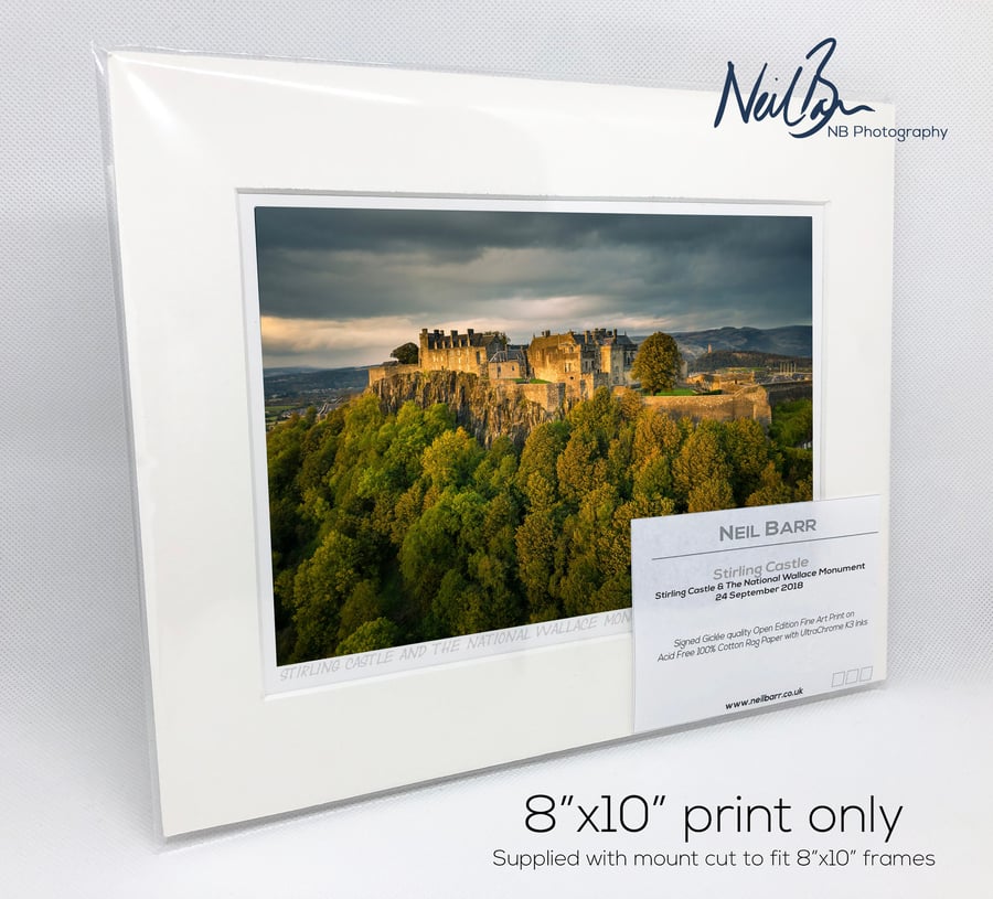 Stirling Castle Scotland - A5 (10" x 8") Unframed Print